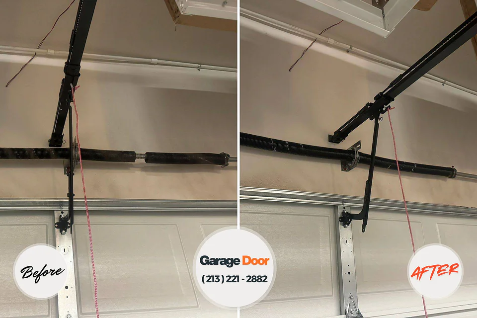 Before and after: garage door repair Shakopee, MN